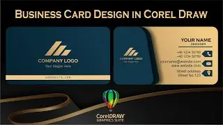 How to make Professional Business Card in CorelDRAW |  Visiting card design