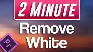 How to Remove White Background Tutorial | Premiere Pro CC