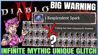 Diablo 4 - CONFIRMED: Duplicate Mythic Uniques, Trading Disabled, Massive Exploit & More - S5 Patch!