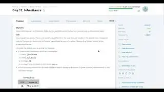 Hackerrank 30 days of code Java 8 Solution: Day 12: Inheritance