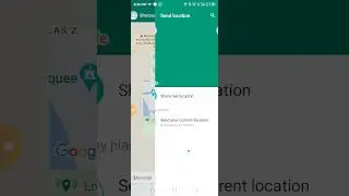 how to send live location on WhatsApp | send location Google map 