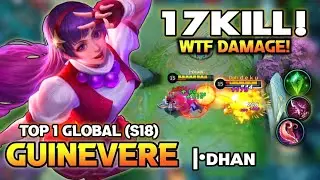 17KILL ! GUINEVERE TOP 1 GLOBAL 2020 | GUINEVERE BEST BUILD & EMBLEM | MOBILE LEGENDS ✓