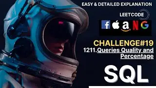 FAANG TASK#19 -  Queries Quality and Percentage | LEETCODE | TUITIONS TONIGHT
