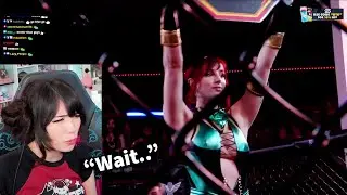 Morgpie's ring girl outfit has something strange