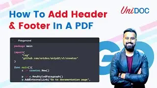 How To Add Header & Footer In PDF file In Go