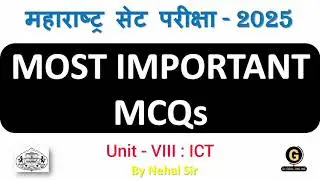 MHSET Paper 1 preaparation 2025 | Sure Shot MCQs on ICT in detailed explanation