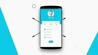 Modern Profile UI Design in Android Studio