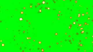 Beautiful Floating Particles - 10 Minute Loop (green screen)