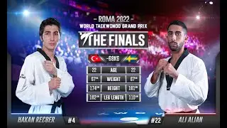 234 M-68kg F RECBER Hakan TUR 🔵 vs 🔴 ALIAN Ali SWE I Rome 2022 World Taekwondo GP