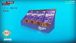 Полиця торгова рекламна Мілка