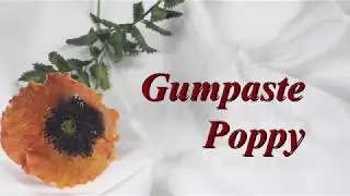 Мак Цветы из Х Ф Poppy Part 1Цветы из сахарной мастики . sugar poppy tutorial