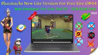 New Bluestacks Lite Best For Low End PC Without Graphics Card| Best Emulator For PC Free Fire (2024)