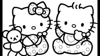Hello Kitty. Раскраски.