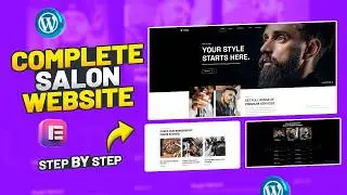 How to Make a FREE Hair Salon / Barber Shop / Hairdressers Website in WordPress and Elementor ~ 2024