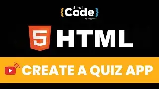 🔥Create A Quiz App Using HTML  | Web App Using HTML | HTML CSS JS | Web Developer 2022 |  SimpliCode