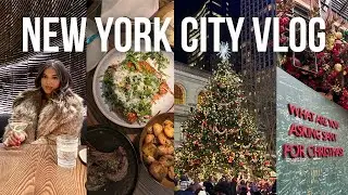 NYC VLOG: sightseeing, rockefeller tree, winter market, best restaurants & lounges, shopping