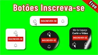 Botões Inscreva-se - Chroma Key - Descarregado Grátis