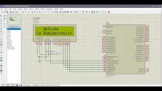 Atmega16 interfacing with LCD in 4 bit mode (Proteus Simulation)