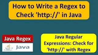 How to check http:// contains in the input text? | Java Regex | Regex in java