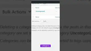adding the categories in wordpress #shorts #wordpress