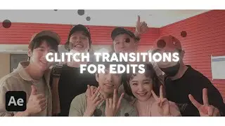 glitch transitions for edits | after effects