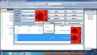 C# GUI TUTORIAL #17 (ADD, UPDATE, DELETE) - How To Delete Datagridview Selected Row
