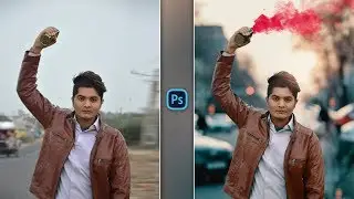 2019 | Color Smoke Bomb Photo Editing for Instagram in Photoshop | How to do Color Smoke Bomb Photo
