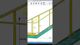 Height of the handrail on stairs in Tekla Structures 