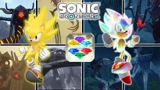 Super Sonic Frontiers | Super Sonic & Hyper Sonic VS ALL Guardians and Titans