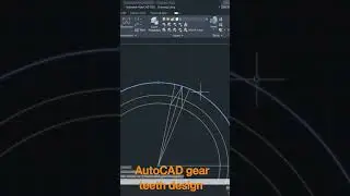 AutoCAD gear teeth design