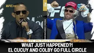 WHAT JUST HAPPENED 😂 Tony Ferguson and Colby Covington do a full 180 | #UFC296 Press Conference