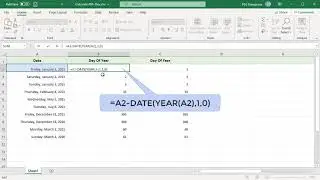 How to Calculate Nth Day of the Year for a Date in Excel - Office 365