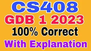 CS408 GDB Solution Spring 2023 / Cs408 Gdb Solution 2023 / Cs408 gdb spring 2023 / Cs408 gdb 2023