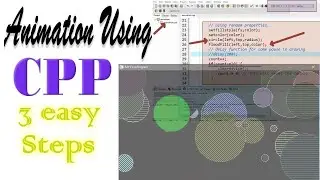 Animation CPP Program to Draw Circles| Drawing in C++ using graphics file