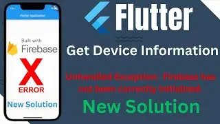 Firebase Configuration new solution , Firebase has not been correctly initialized.