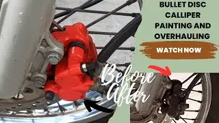 Bullet Disc Caliper Paint Job and Overhauling #bullet #royalenfield