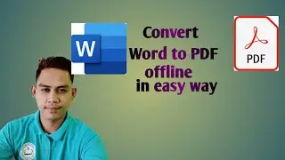 How to convert Word to PDF offline easy way