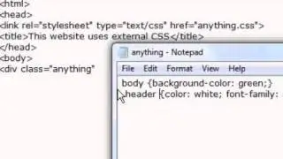 CSS Website Design Tutorial - External Style Sheets