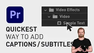 How to easy add text in Adobe Premiere Pro