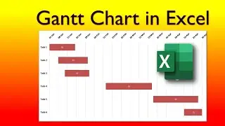 How to create Gantt chart in Excel|Gantt Chart in Excel #ganttchart