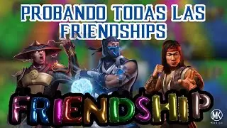 TODAS LAS FRIENDSHIPS PARTE 2 | Mortal Kombat Mobile