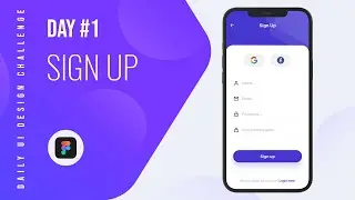 UI Design Challenge | Daily UI 001 | SignUp Design