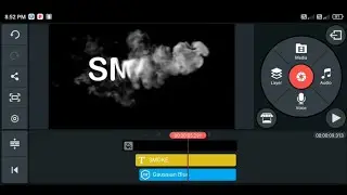 How to Make Smoke Text Reveal Animation intro in Kinemaster in Hindi || Durgesh Editor