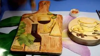 Декупаж мастер-класс. Декупаж по дереву для кухни.