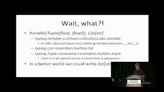 Type Hints  - Guido van Rossum - PyCon 2015