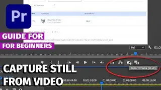 How to Take a Screenshot In Adobe Premiere Pro 2024 // Screenshots for Beginner Editors