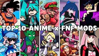 Top 10 Anime FNF Mods (VS Goku, Shinobi, Maid, Miku, Mami) - Friday Night Funkin'