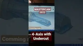 VMC | Vmc PROGRAMING in mastercam 2022 multiaxis with undercut