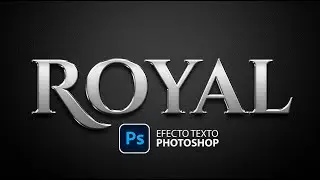 Como hacer efecto de letras plateadas en photoshop