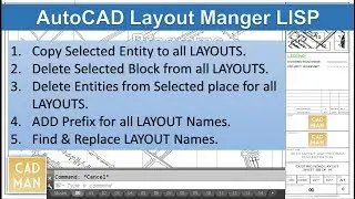 AutoCAD LISP: Layouts Manager (Download from Description)